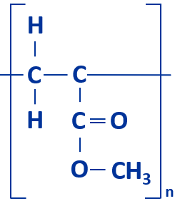 Molekuelkette PMMA, Polymethylmethacrylat
